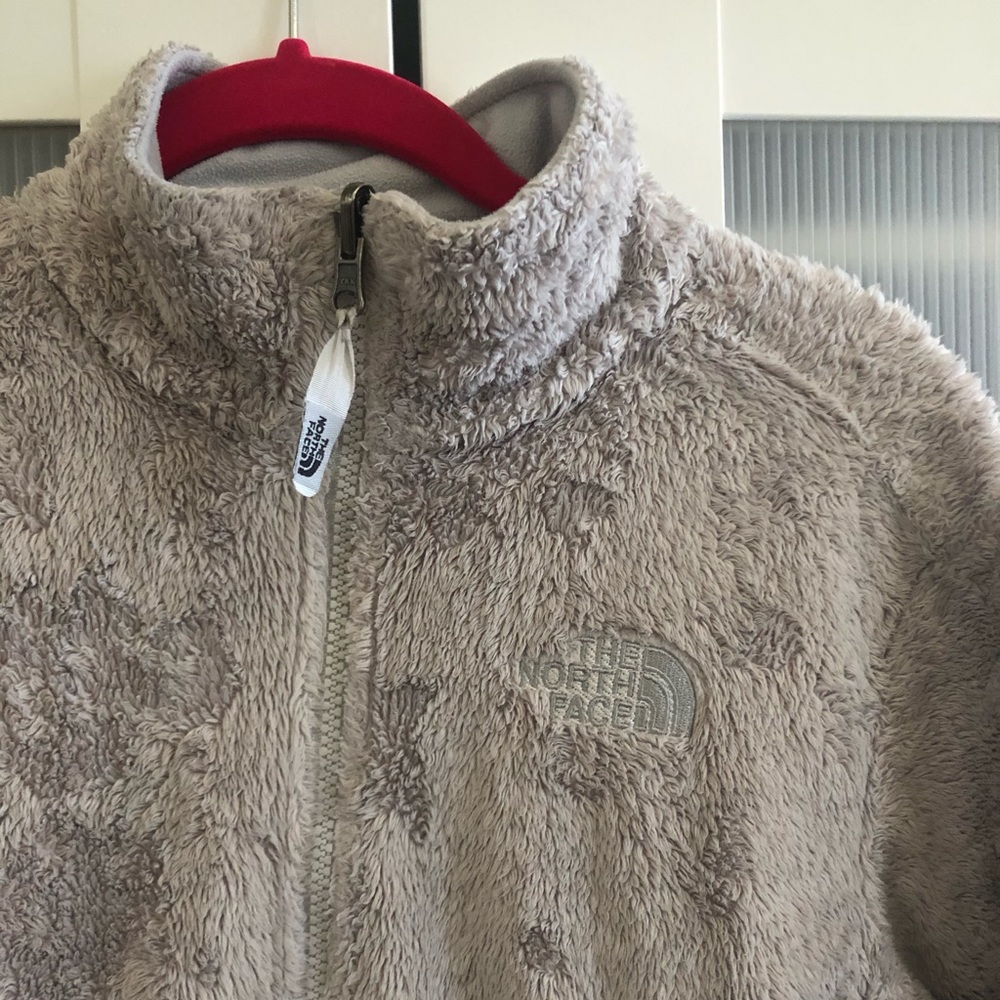 Fuzzy North Face full zip jacket